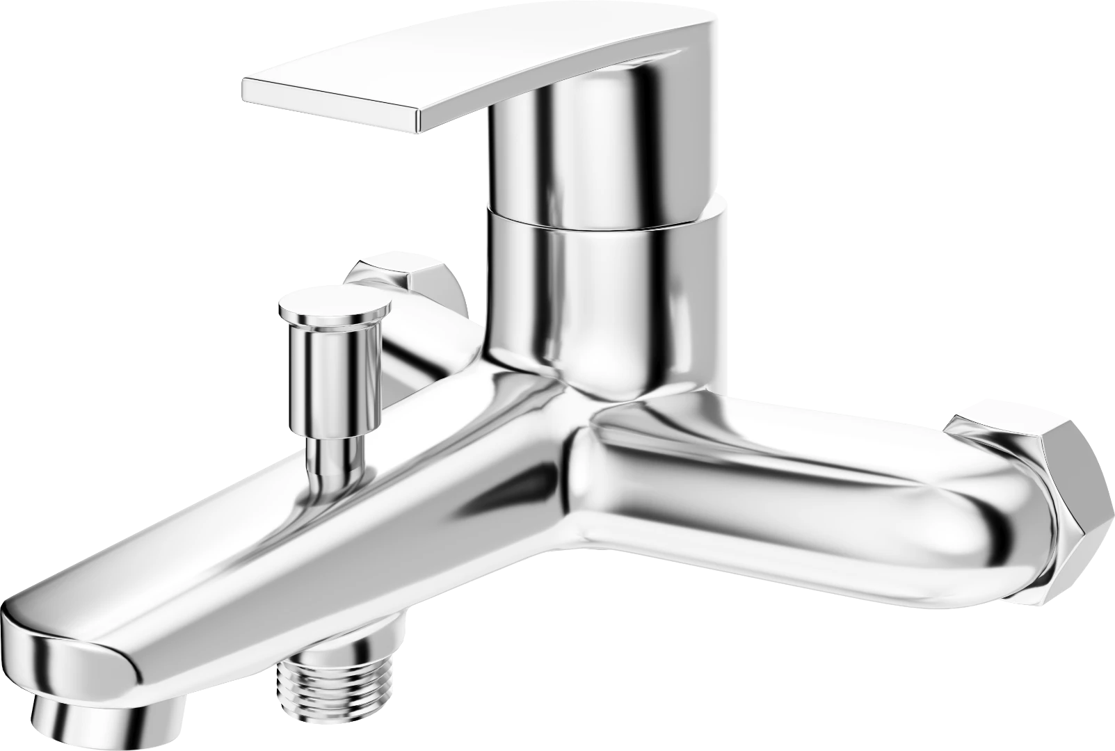 NEBULA Single lever Bath / shower mixer - Crystal Crome - Crome - Sez Industries