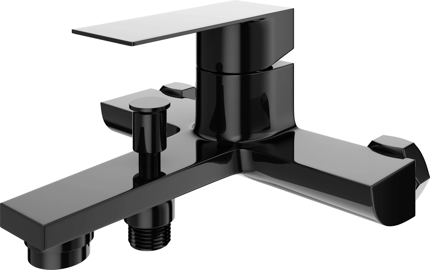 PHANTOM Single lever Bath / shower mixer - Noir Black - Black - Sez Industries