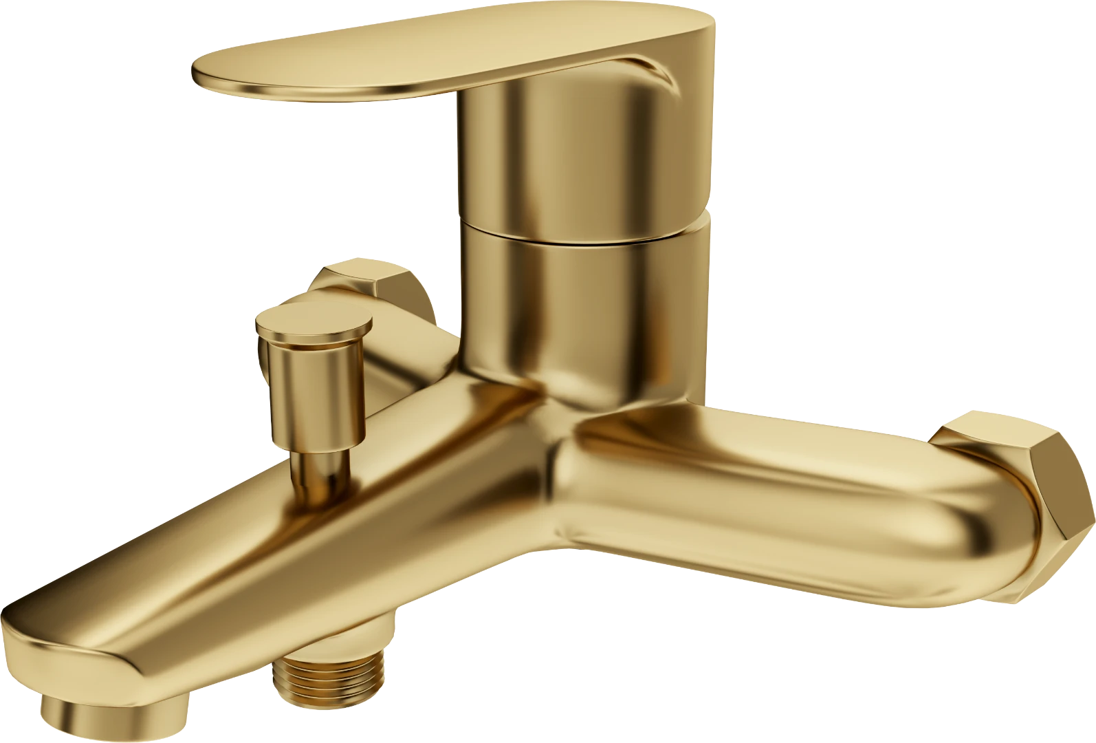 HELIOS Single lever Bath / shower mixer - Imperial Gold - Gold - Sez Industries